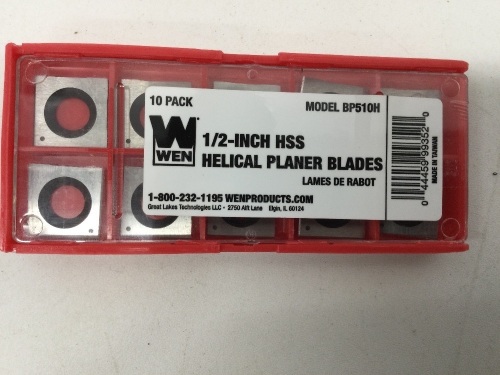 14mm HSS Replacement Spiral Planer and Jointer Blades, 10 Pack,Appears New - Lot 150
