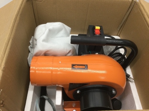5.7-Amp 660 CFM Rolling Dust Collector with 12-Gallon Bag and Optional Wall Mount,New - Lot 158