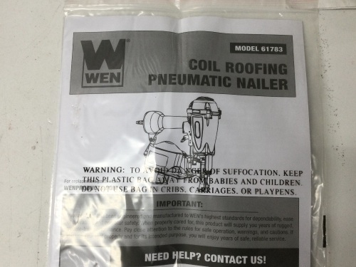 COIL ROOFINGPNEUMATIC NAILER APPEARS NEW - Lot 173