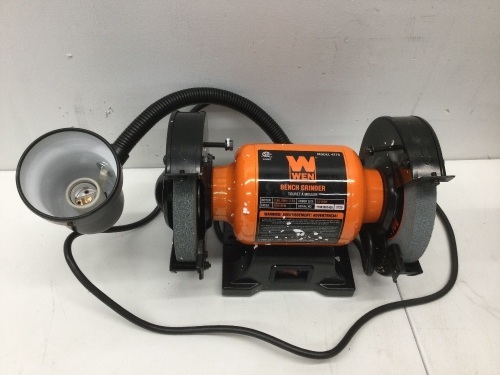 8-Inch Variable Speed Bench Grinder with Flexible Work Light,Appears New - Lot 200