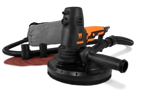 10-Amp Variable Speed Handheld Drywall Sander with Sandpaper, Dust Hose and Collection Bag,Appears New - Lot 250