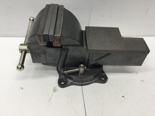 6-Inch Heavy Duty Cast Iron Bench Vise with Swivel Base,E-Commerce Return - Lot 297