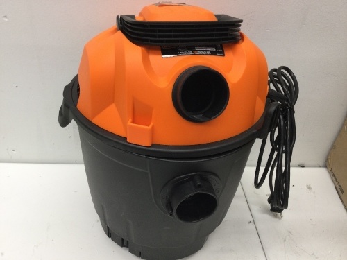 10-Amp 5-Gallon Portable HEPA Wet/Dry Shop Vacuum and Blower with 0.3-Micron Filter, Hose, and Accessories,Appears New - Lot 301
