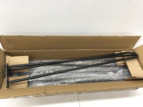 28-Inch Mid-Century Modern Satin Black Hairpin Table Legs, 1/2" Diameter, Set of 4,New - Lot 328