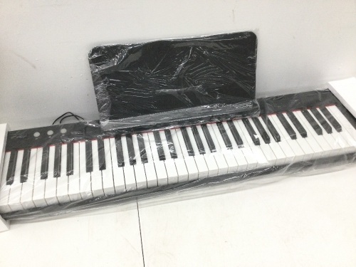 ONE Smart Piano Keyboard with Lighted Keys, Electronic Piano 61 Keys, Electronic MIDI Keyboard, Home Digital Music Keyboard,New - Lot 371
