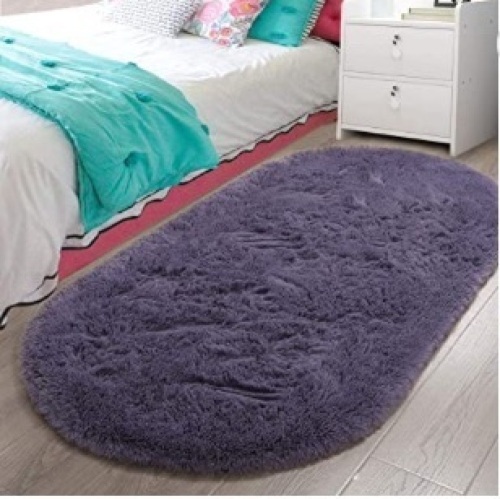 Luxury Velvet Fluffy Carpet Soft Children Rugs Room Mat Modern Shaggy Area Rug for Bedroom Bedside,Appears New - Lot 397