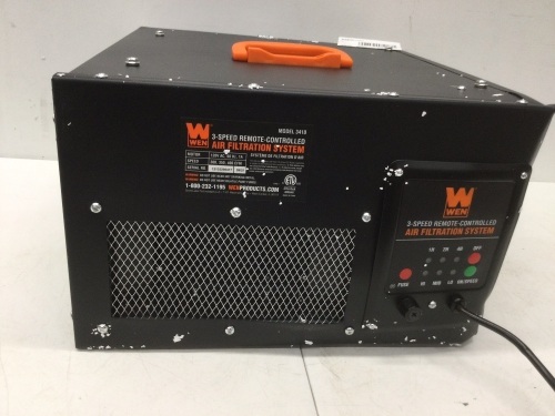 3-Speed Remote-Controlled Air Filtration System (300/350/400 CFM),Appears New - Lot 466