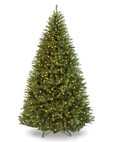 Pre-Lit Hinged Douglas Artificial Christmas Tree w/ Stand,APPEARS NEW - Lot 590
