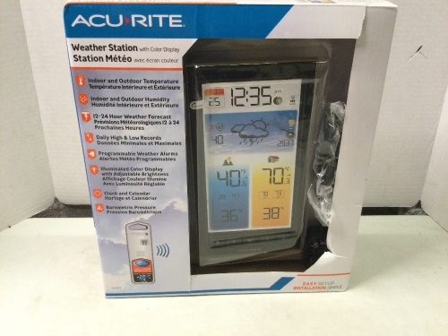Acu Rite Weather Station with Color Display, Ecommerce Return - Lot 438