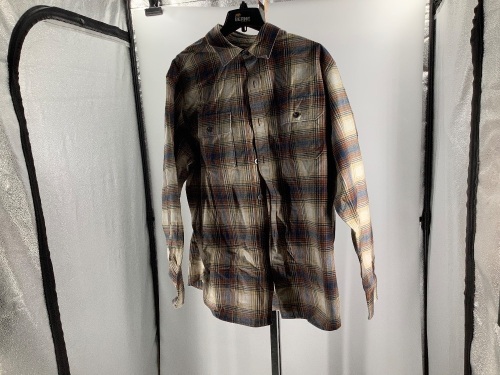 BobTimberLake, Ginger Plaid, BT Flannel, XL, Appears New - Lot 545