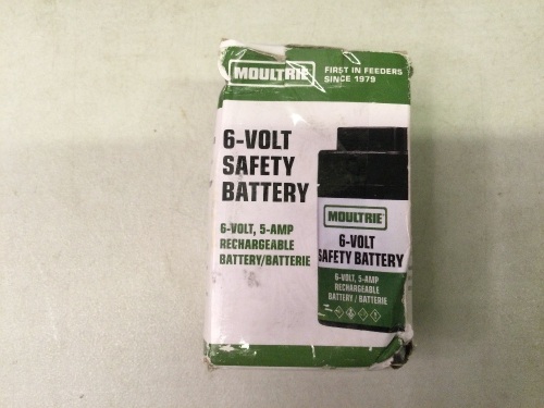 Moultrie 6 Volt Safety Battery, Appears New/Box Damaged - Lot 458