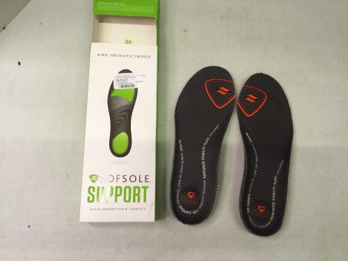 Sofsole Support Airr Orthotic Insole, Appears New - Lot 461