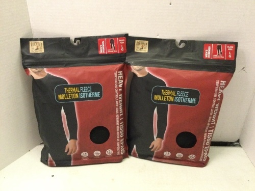 Lot of (2) Men's Thermal Fleece Pant, Large, Appears New - Lot 602