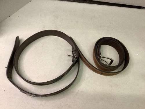 Lot of (2) Men's Belts, Size 42 & 46, Appears New - Lot 649