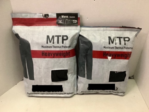 Lot of (2) MTP Heavyweight 1/4 Zip, Men's Medium, Ecommerce Return - Lot 651