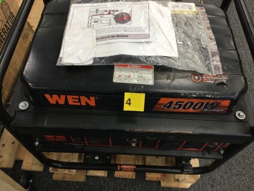 4500-Watt 212cc Transfer Switch and RV-Ready Portable Generator, CARB Compliant - Lot 4