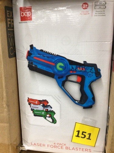 Set of 4 Infrared Laser Tag Guns for Kids & Adults w/ 4 Settings - Lot 151