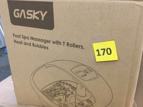 Foot Spa Massagr w/ T Rollers, Heat, and Bubbles - Lot 170