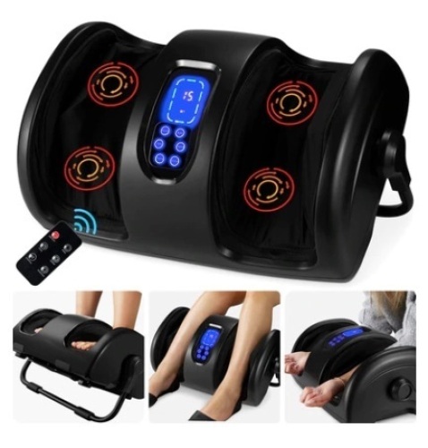 Reflexology Shiatsu Foot Massager, Satin Black - Lot 215
