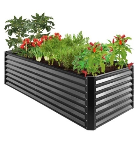 Outdoor Metal Raised Garden Bed, 8x4x2ft - Lot 233