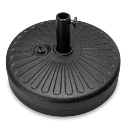 Plastic Patio Umbrella Base Pole Holder Accessory, Black - Lot 234