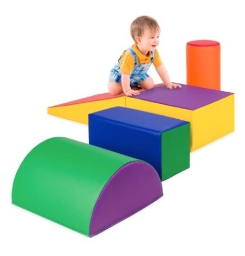 5-Piece Kids Climb & Crawl Soft Foam Shapes Structure Playset - Lot 248