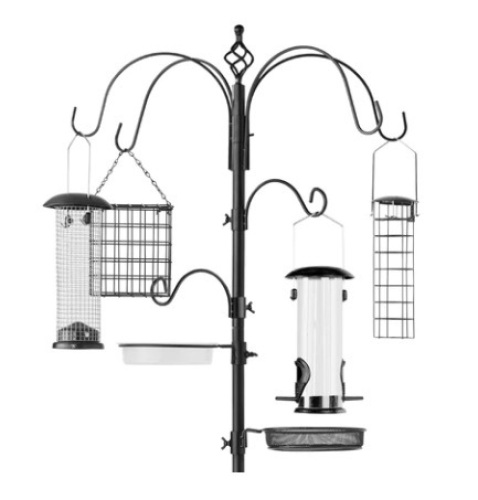 Bird Feeding Station, 89in, Black - Lot 258