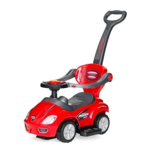 3-in-1 Kids Push Car, Red - Lot 262