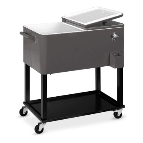 Portable Rolling Cooler Cart, 80qt - Lot 488