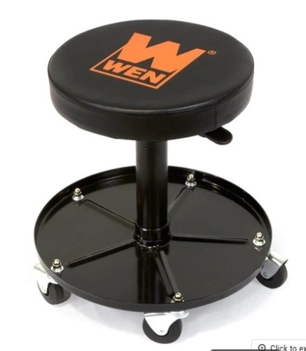 WEN 73012T 300-Pound Capacity Pneumatic Rolling Mechanic Stool  - Lot 426