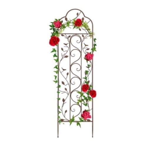 Iron Arched Garden Trellis, 60x15in - Lot 799