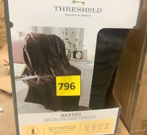 Threshold Heated Microplush Throw - Lot 796