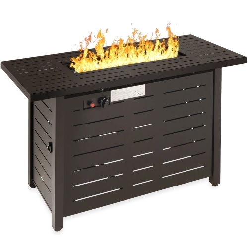 50,000 BTU Steel Propane Gas Fire Pit w/ Auto Ignition - 42in - Lot 768