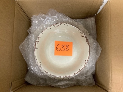 Rustic Melamine Dinner Ware - Lot 638