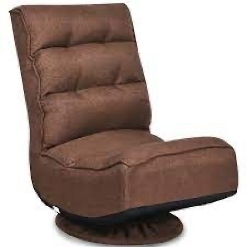 Costway Adjustable & Ergonomic Swivel Gaming Chair, Coffee - Lot 661
