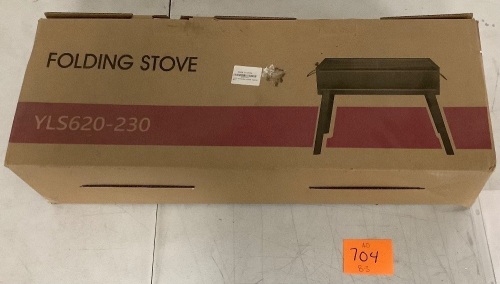 Stainless Steel Folding Charcoal Grill - Lot 704