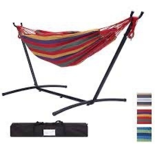 2-Person Brazilian-Style Double Hammock w/ Portable Carrying Bag - Lot 739