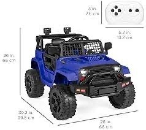 12V Kids Ride-On Truck Car w/ Parent Remote Control, Spring Suspension - Lot 811
