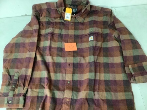 Carhartt 2XL Regular Loose-Fit Heavyweight Flannel - Lot 873