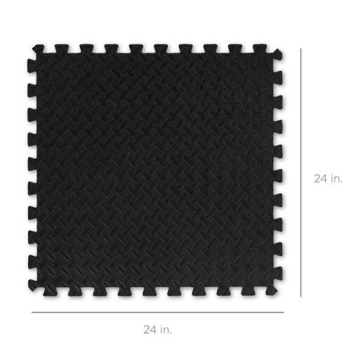 Multipurpose Foam Tiles Customizable Floor Mat w/ Removable Edges - Lot 886