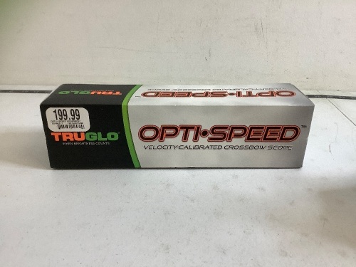TruGlo OptiSpeed Crossbow Scope, Untested, E-Commerce Return - Lot 93