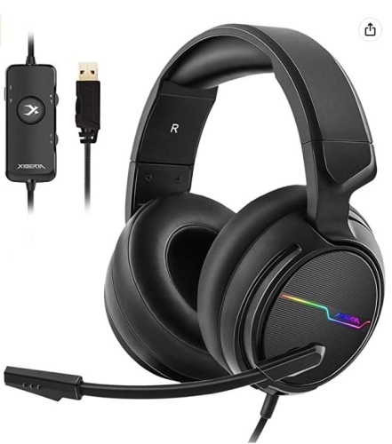 Jeecoo Xiberia USB Pro Gaming Headset, Untested, E-Commerce Return - Lot 200
