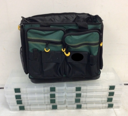Tackle Bag w/ 8 Boxes, E-Commerce Return - Lot 293