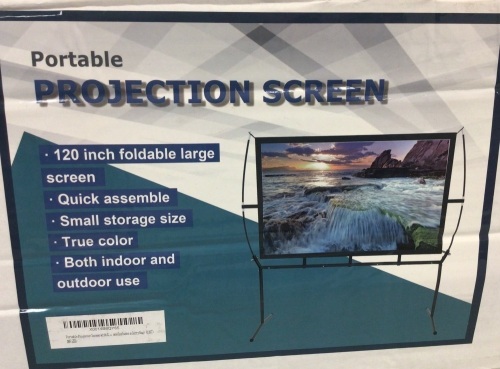 Portable Projection Screen, New - Lot 319