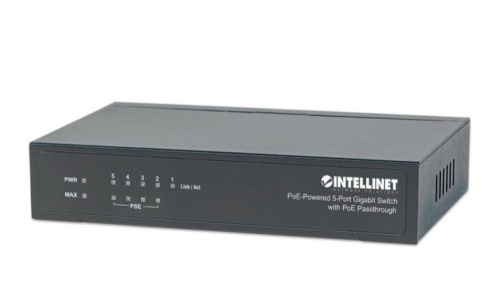 Intellinet 5 Port Gigabit Poe Switch, New - Lot 359