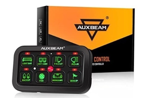 Auxbeam 8 Gang Switch Panel System, Untested, E-Commerce Return - Lot 373