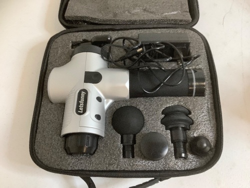 Letsfunny Massage Gun, Powers Up, E-Commerce Return - Lot 429