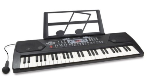 Memorex Electric 54-Key Piano Keyboard with Microphone, Powers Up, Appears New - Lot 440