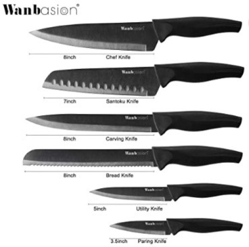 Wanbasion Kitchen Knife Set, Appears new - Lot 475