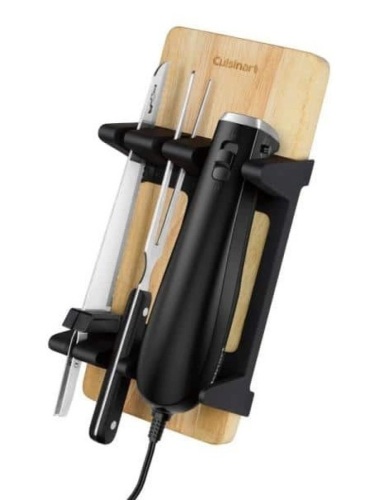 Cuisinart Electric Knife Set w/ Cutting Board, Powers Up, Appears New - Lot 594